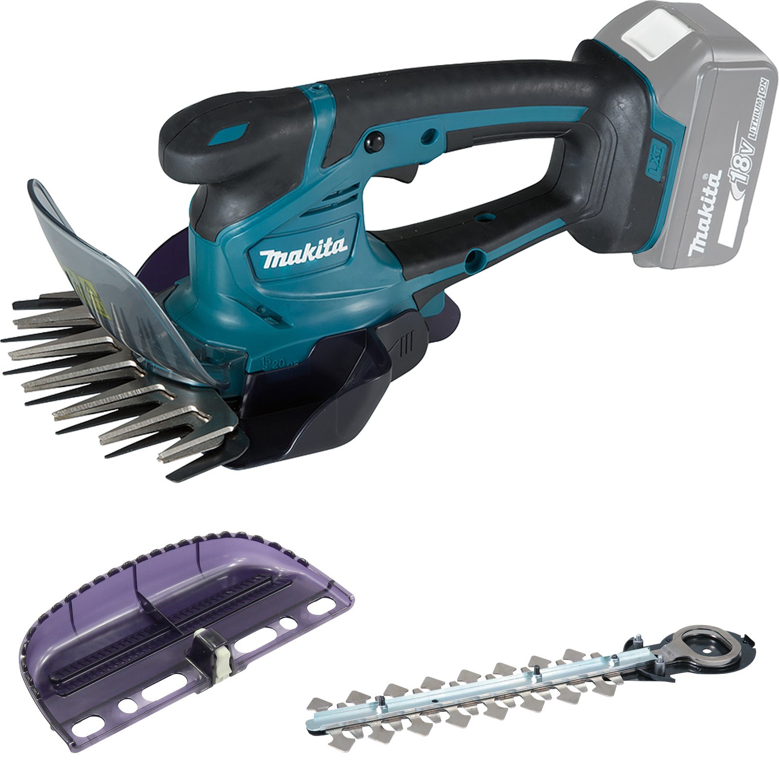 Makita DUM604ZX Akku-Grasschere 18 V Solo inkl. Zubehör-Set