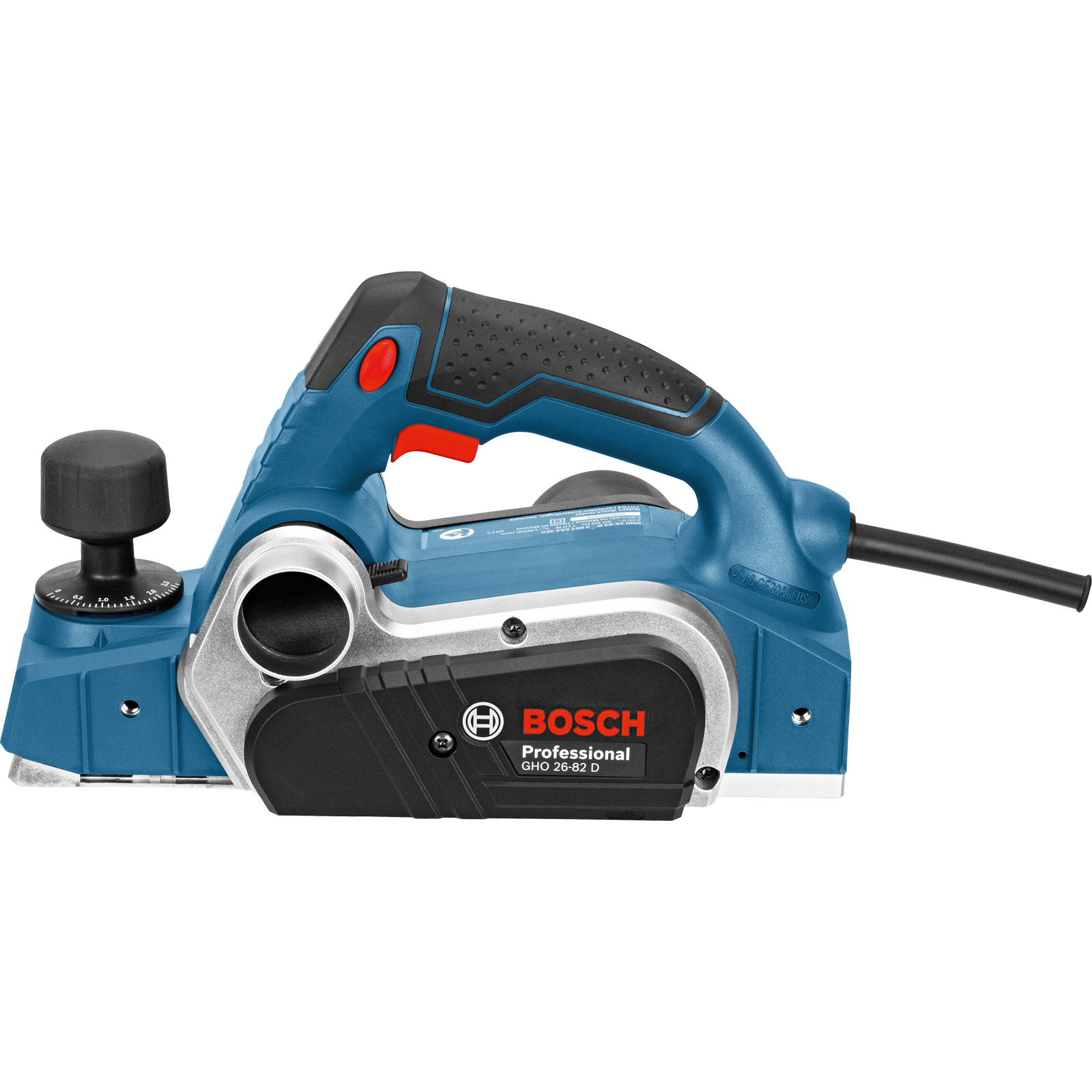 Bosch Hobel GHO 26-82 D 710 W inkl. Zubehör-Set im Koffer - 06015A4300