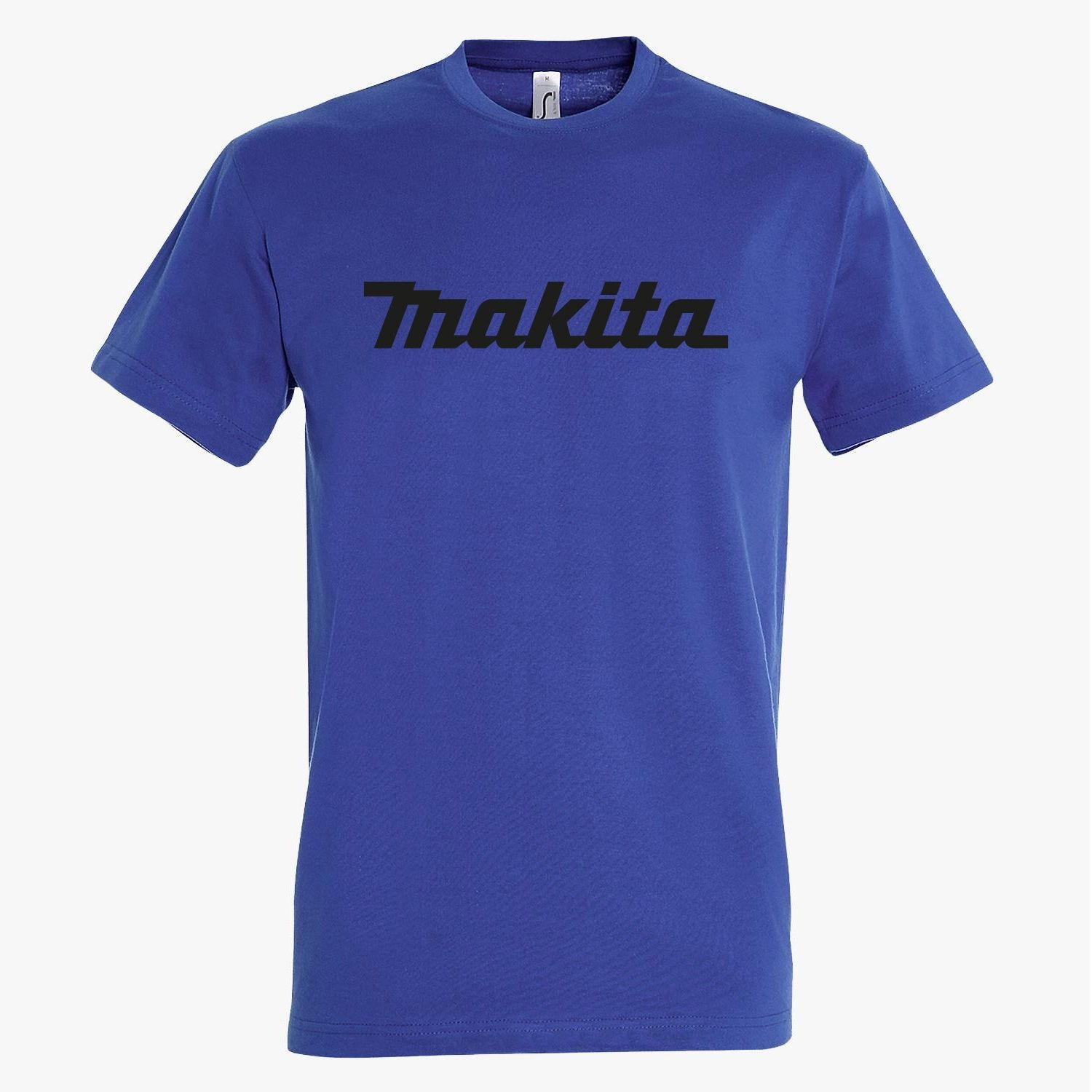 Makita T-Shirt Blue mit Motiv Logo Groß schwarz