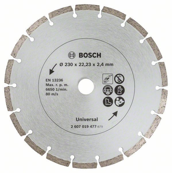 Bosch 2x Diamanttrennscheiben für Baumaterial, Durchmesser: 230 mm - 2607019479